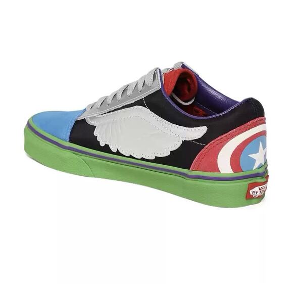 Avengers VANS Marvel Captain America Off The Wall Mens 11 New Box FAST SHIP